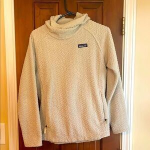 Patagonia Cream Cowl Neck Sweater Soft Textured Finish